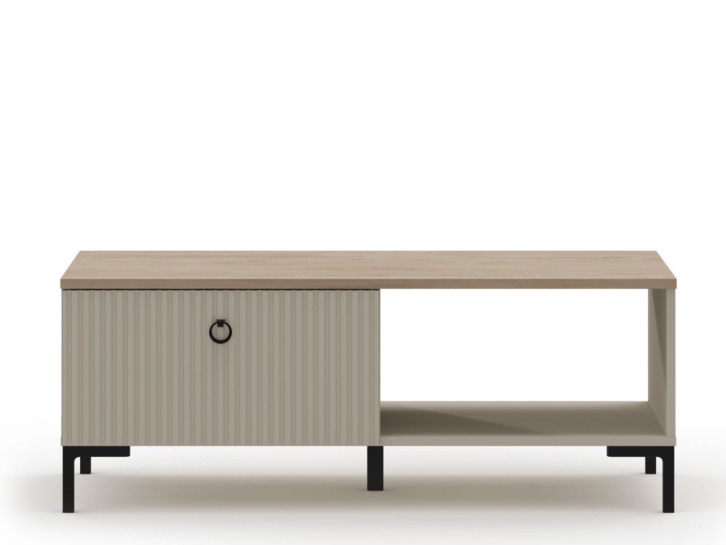 Cтол журнальный DOMENICA Дуб Сильверджек ореховый/Глиняный Cерый LAW1S