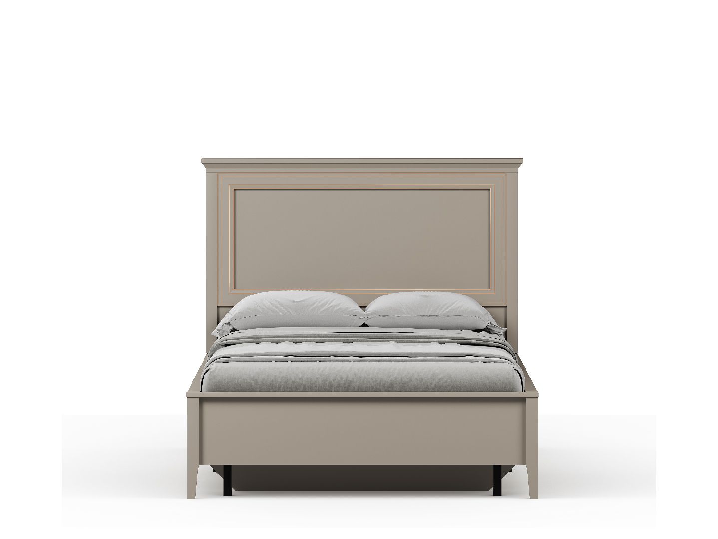 Кровать LOZ120х200 с металлическим основанием CLASSIC Глиняный Cерый LOZ120х200