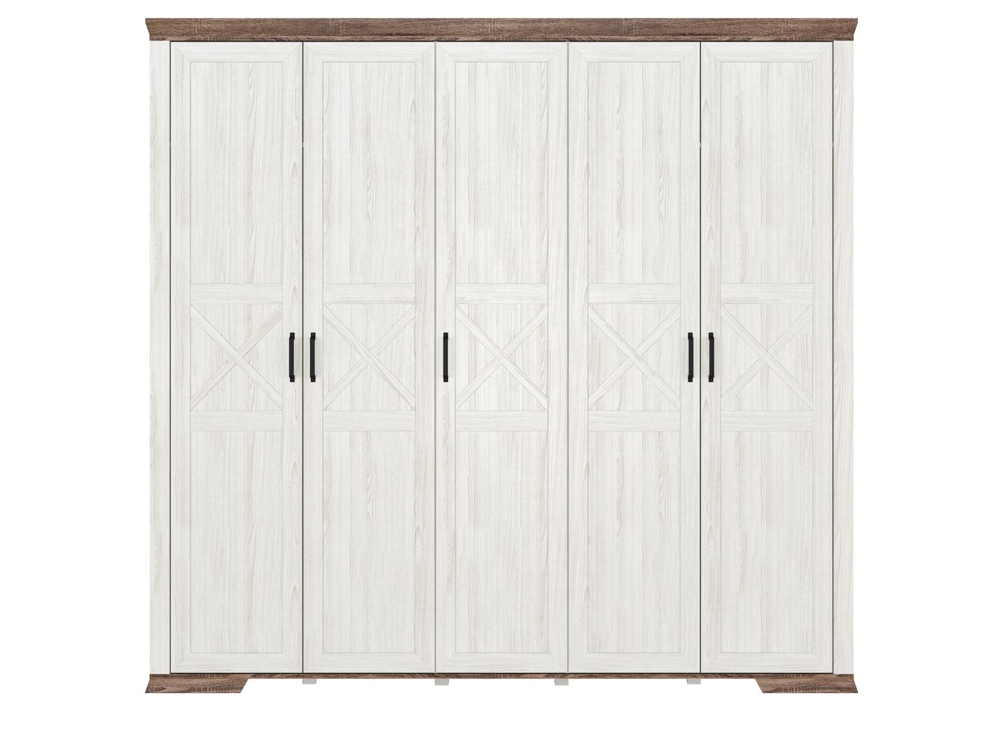 Шкаф MARSELLE Ясень снежный / дуб сонома темный SZF5D