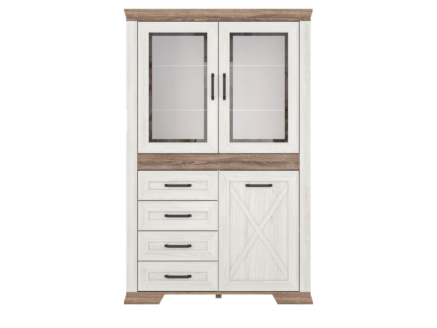 Шкаф MARSELLE Ясень снежный REG2W1D4S