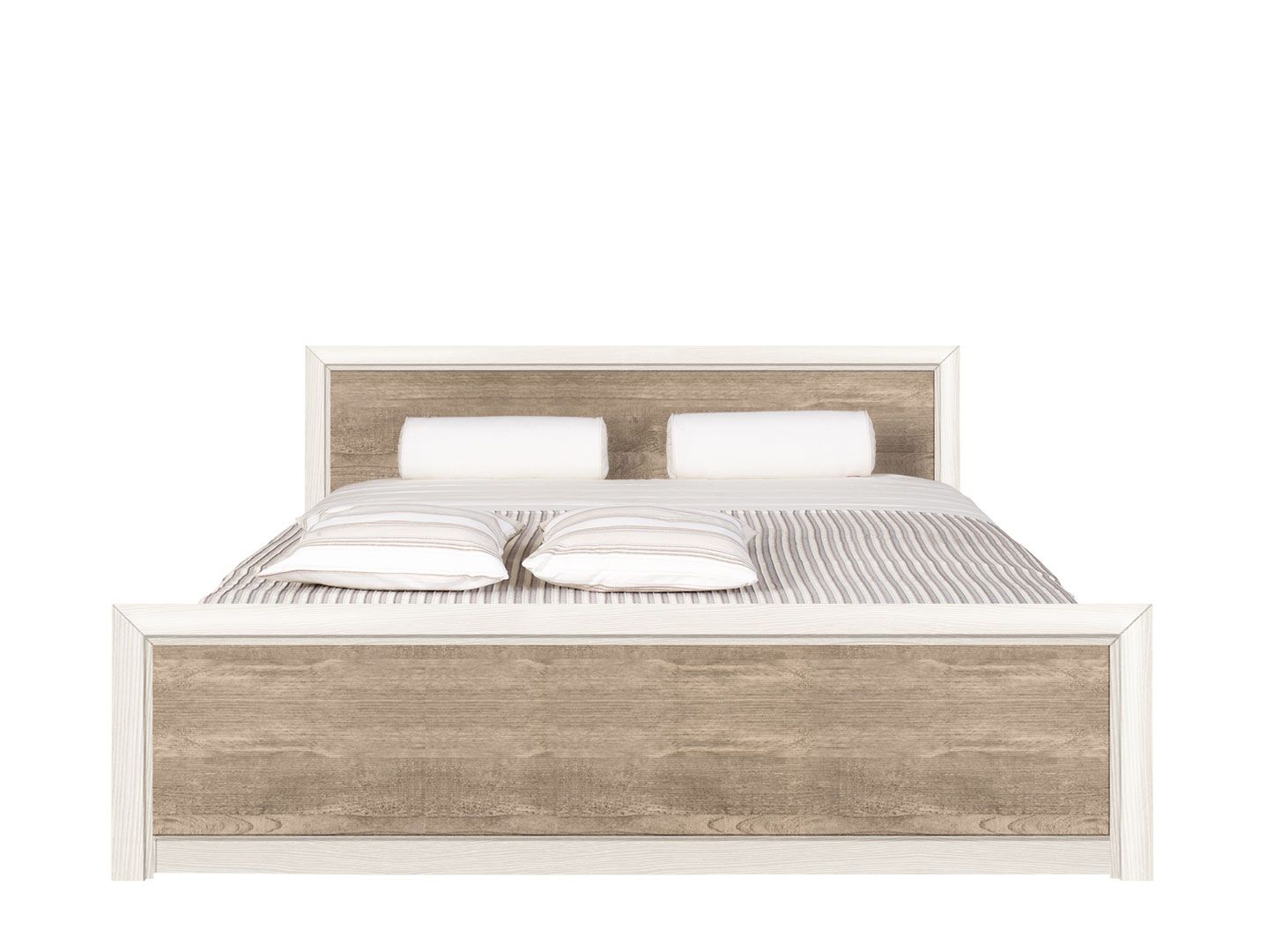 Кровать 180х200 с металлическим основанием КОЕН Ясень снежный LOZ180х200_2