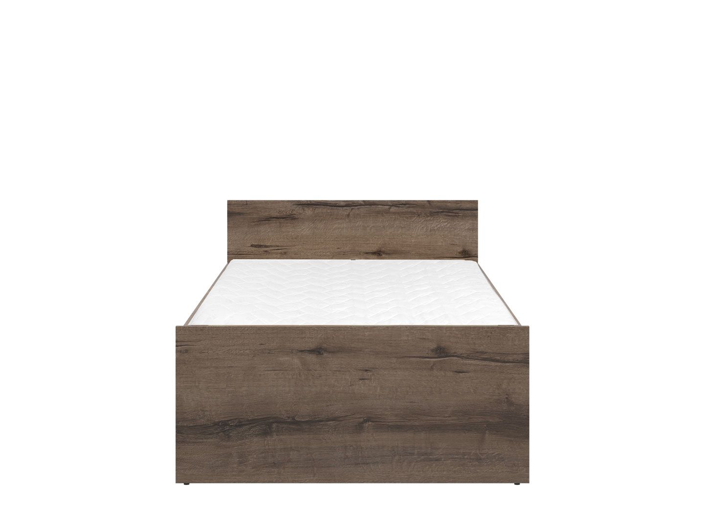 Кровать 90х200 с металлическим основанием НЕПО Дуб монастырский LOZ90х200