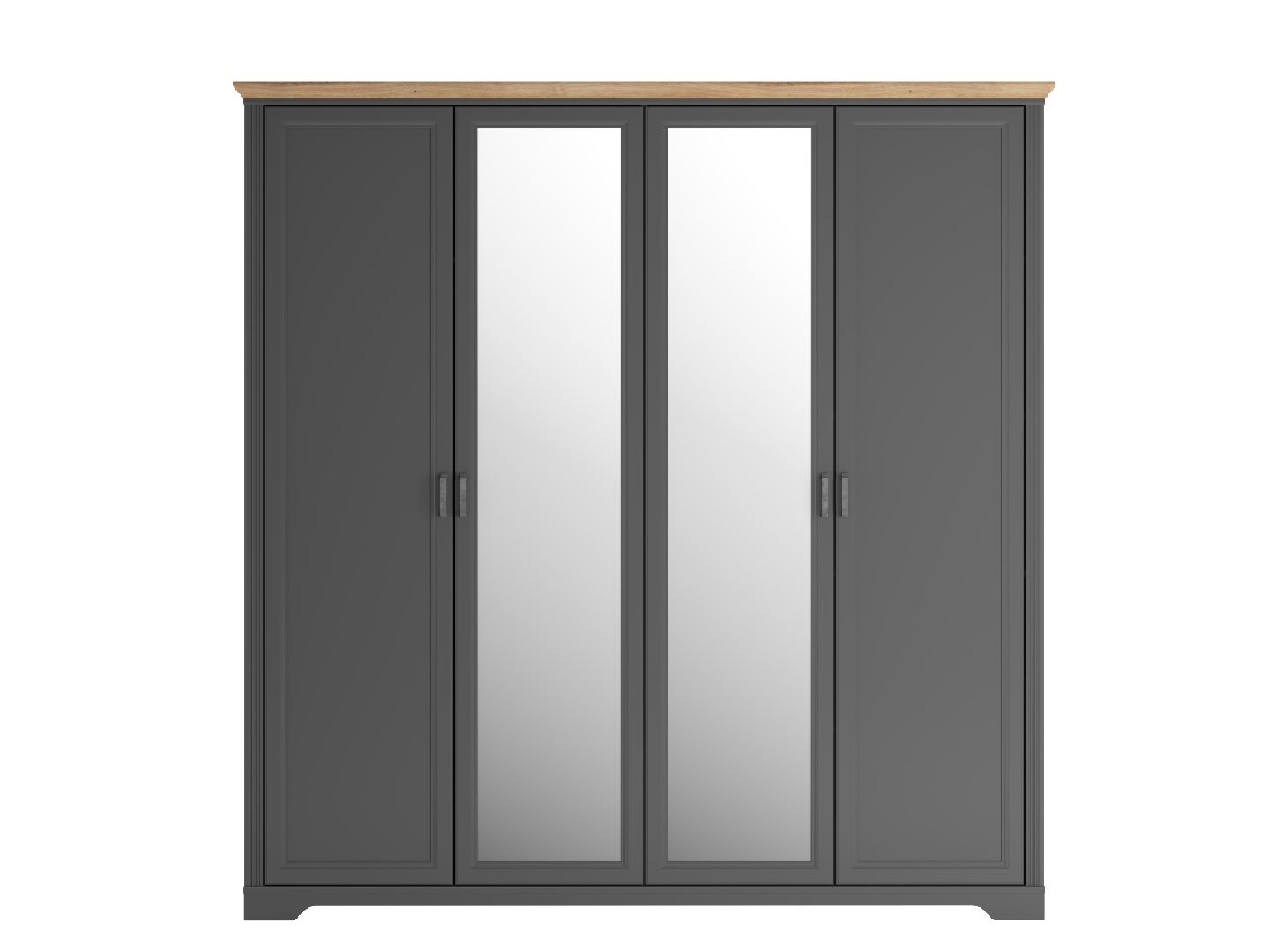 Шкаф JASMIN Дуб артизан/Графит SZF2L2D