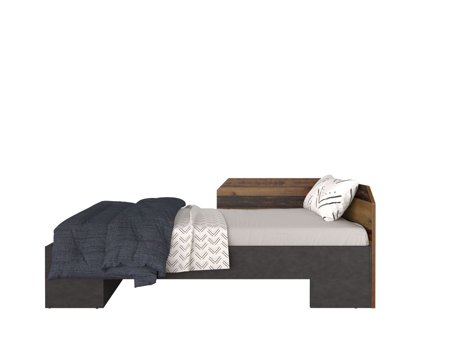 Кровать 90х200 с гибким основанием KRISTOFF Матера/ Старый стиль LOZ90х200