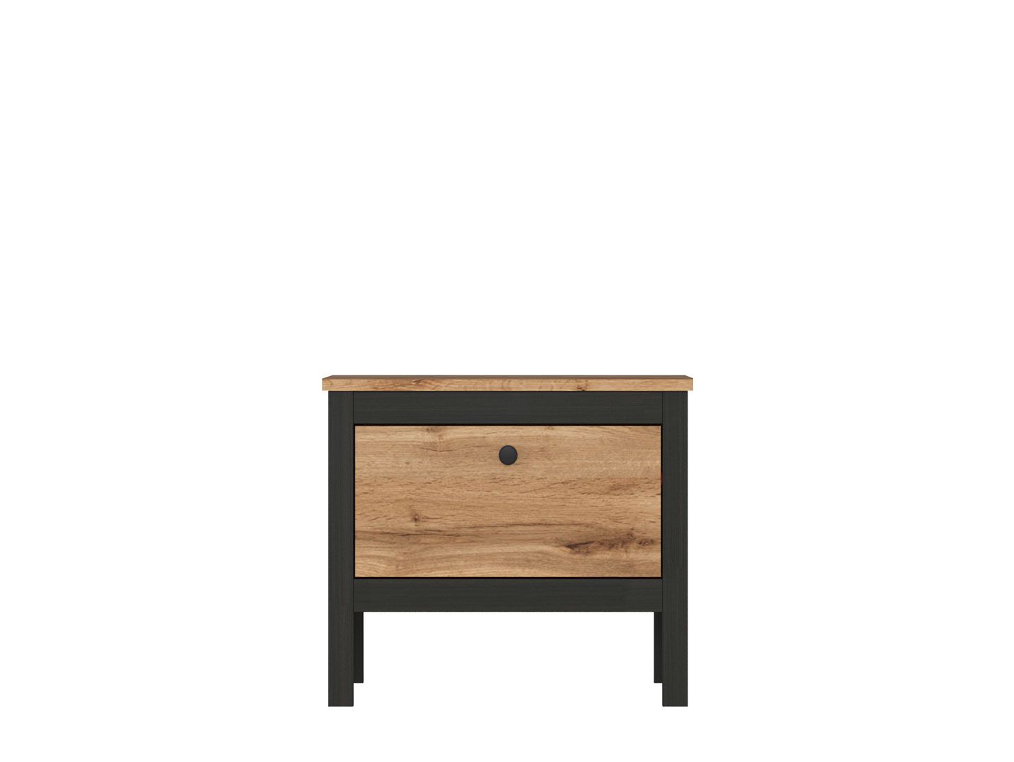 Тумба LOFT Дуб вотан / черный матовый KOM1K/55