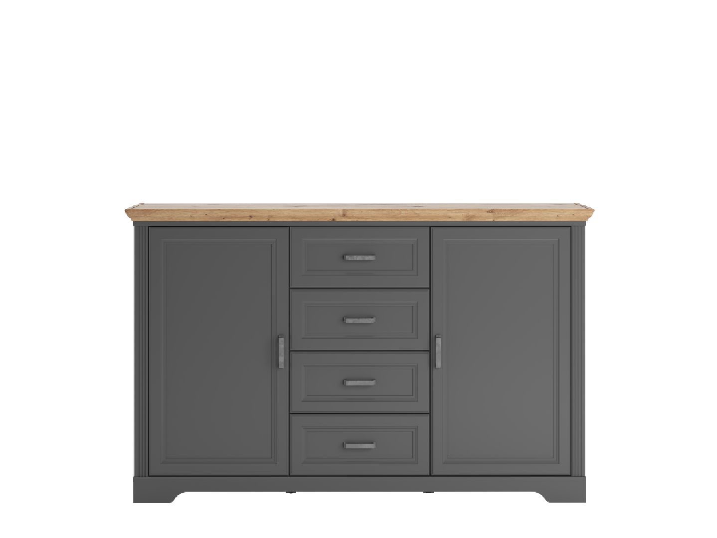 Тумба JASMIN Дуб артизан/Графит KOM2D4S