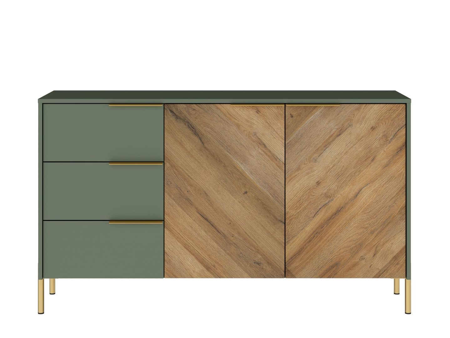 Тумба SIENA Дымчатый зеленый KOM2D3S