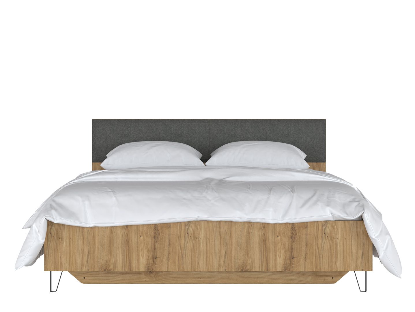 Кровать 160х200 с гибким основанием GRACE Дуб Наварра  LOZ160х200