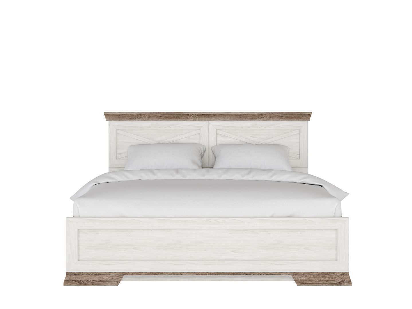 Кровать 160x200 с подъемным механизмом MARSELLE Ясень снежный / дуб сонома темный LOZ160х200